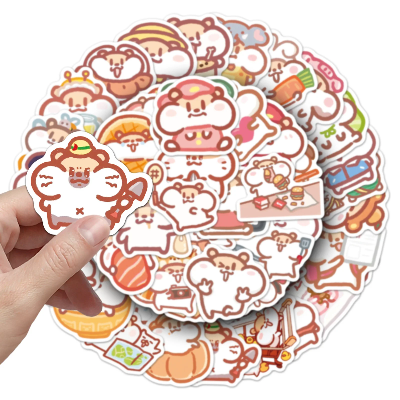 50 Milk Tea Mouse Stickers, Cartoon Mail Cute Account Material Small Potato Notebook Decoration
50 Milk Tea Mouse Stickers, Cartoon Mail Cute Account Material Small Potato Notebook Decoration