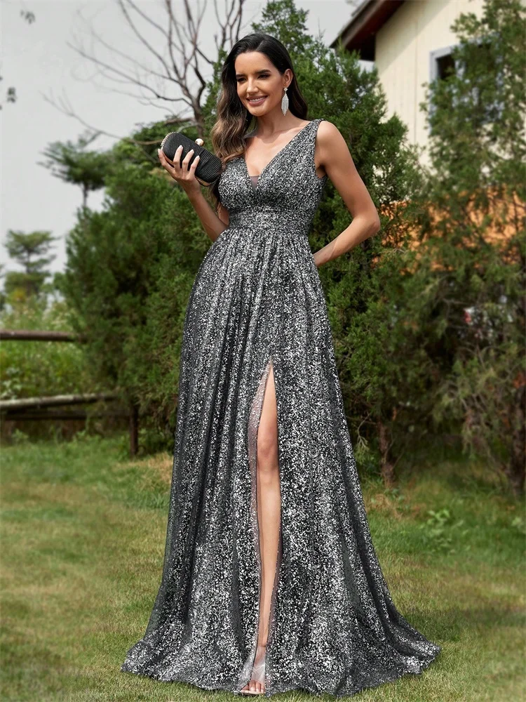 Luxury V-neck Shiny fabric Evening Dress Long Elegant Women Mermaid Party Mermaid Prom 2025 Split Cocktail Graduation Gowns
Luxury V-neck Shiny fabric Evening Dress Long Elegant Women Mermaid Party Mermaid Prom 2025 Split Cocktail Graduation Gowns