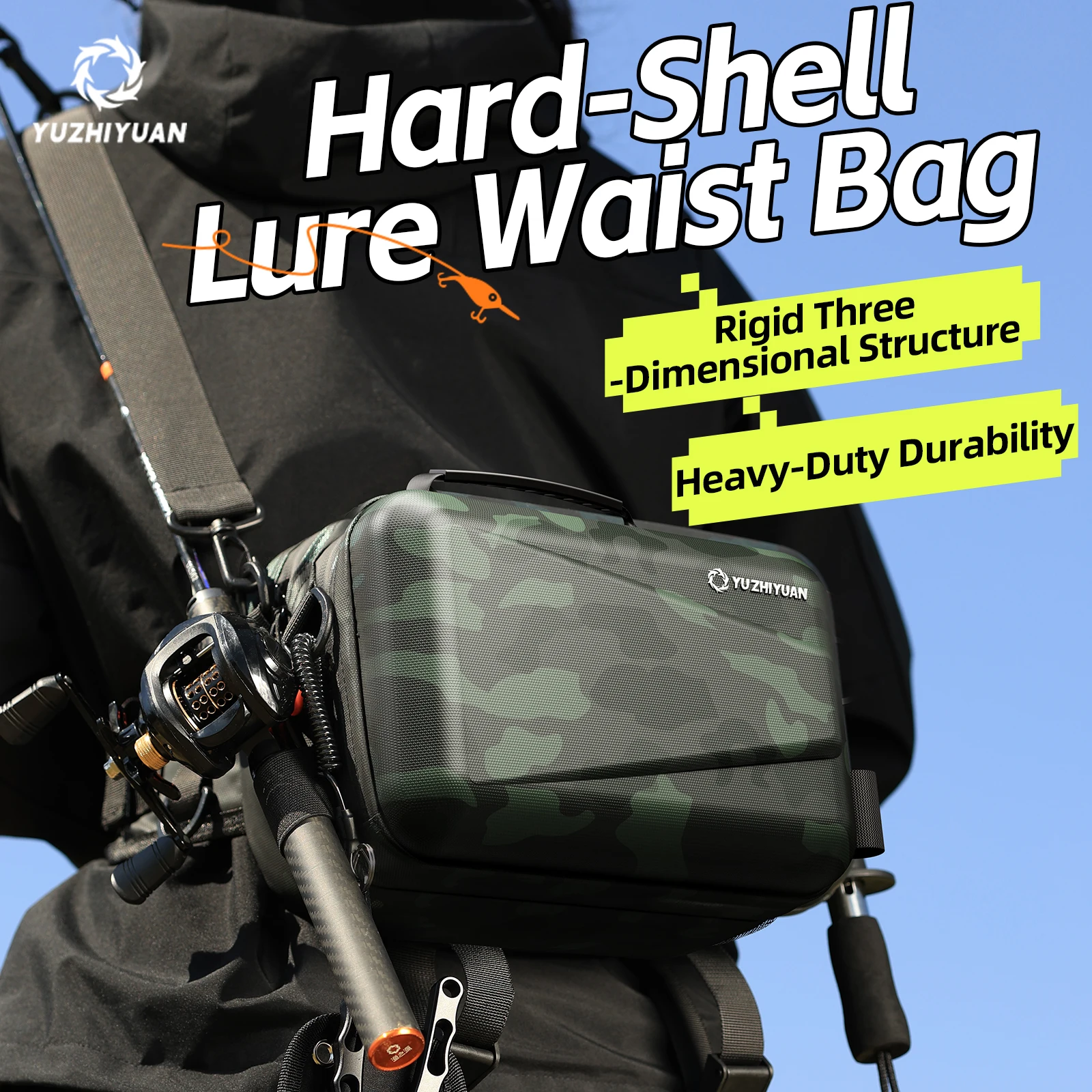 Hard Shell Lure Fishing Waist Bag: Durable Water-Repellent, Large Capacity with Pockets, Lightweight, For Lure/Stream Fishing
Hard Shell Lure Fishing Waist Bag: Durable Water-Repellent, Large Capacity with Pockets, Lightweight, For Lure/Stream Fishing