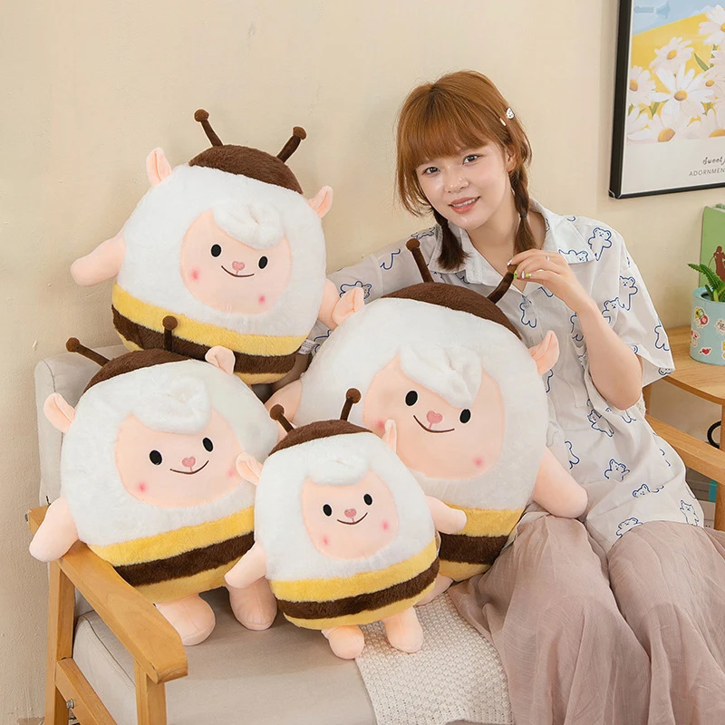Kawaii плюшевая игрушка-пчела-ягненок, мягкая кукла, приятная подушка для детей, подарок на день рождения, Рождество, милое животное, плюшевый детский подарок, оптовая продажа
Kawaii плюшевая игрушка-пчела-ягненок, мягкая кукла, приятная подушка для детей, подарок на день рождения, Рождество, милое животное, плюшевый детский подарок, оптовая продажа