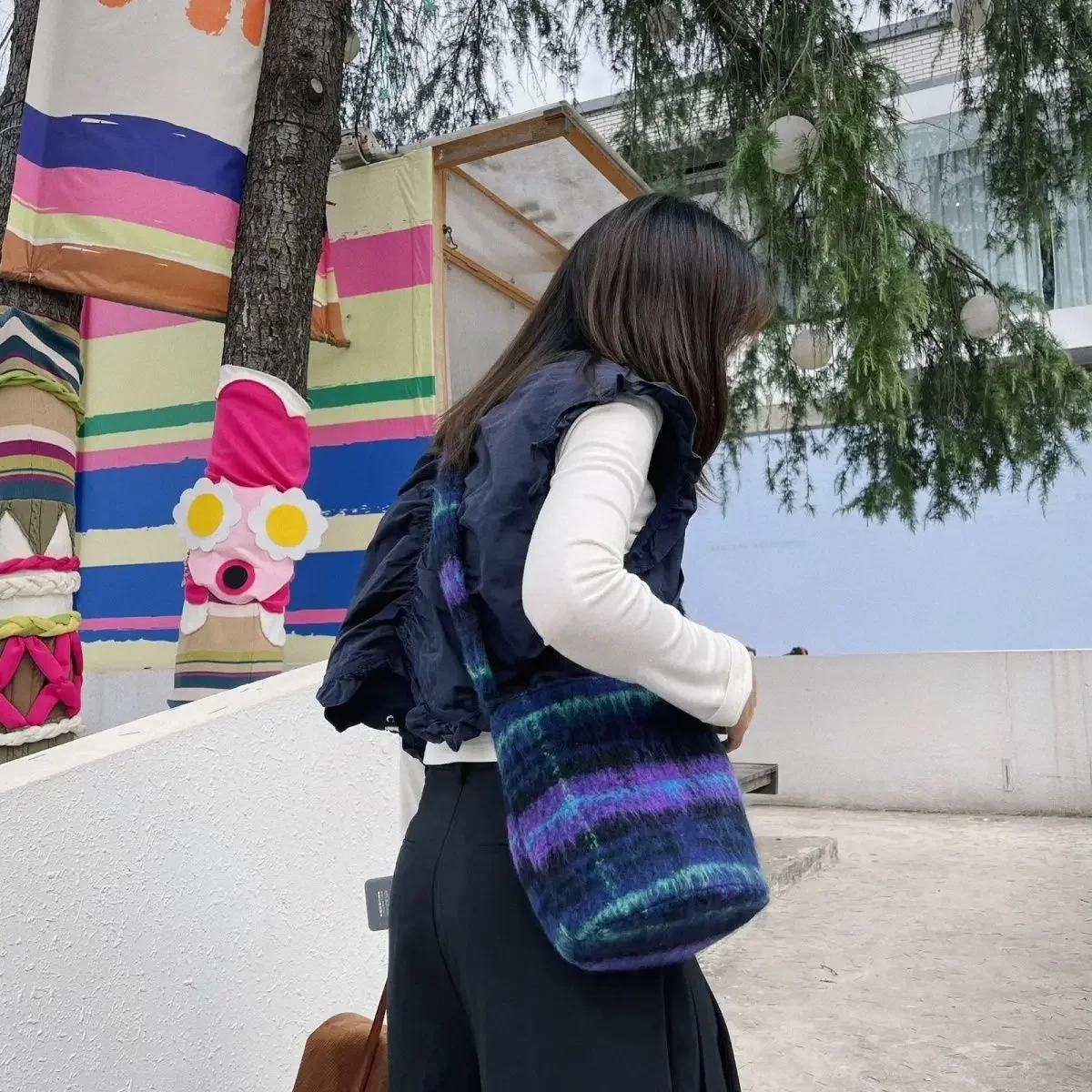 Woolen Plaid Bag Women New Vintage High-Capacity Shoulder Bag Handbag Purse Shopping Bag for Girls
Woolen Plaid Bag Women New Vintage High-Capacity Shoulder Bag Handbag Purse Shopping Bag for Girls