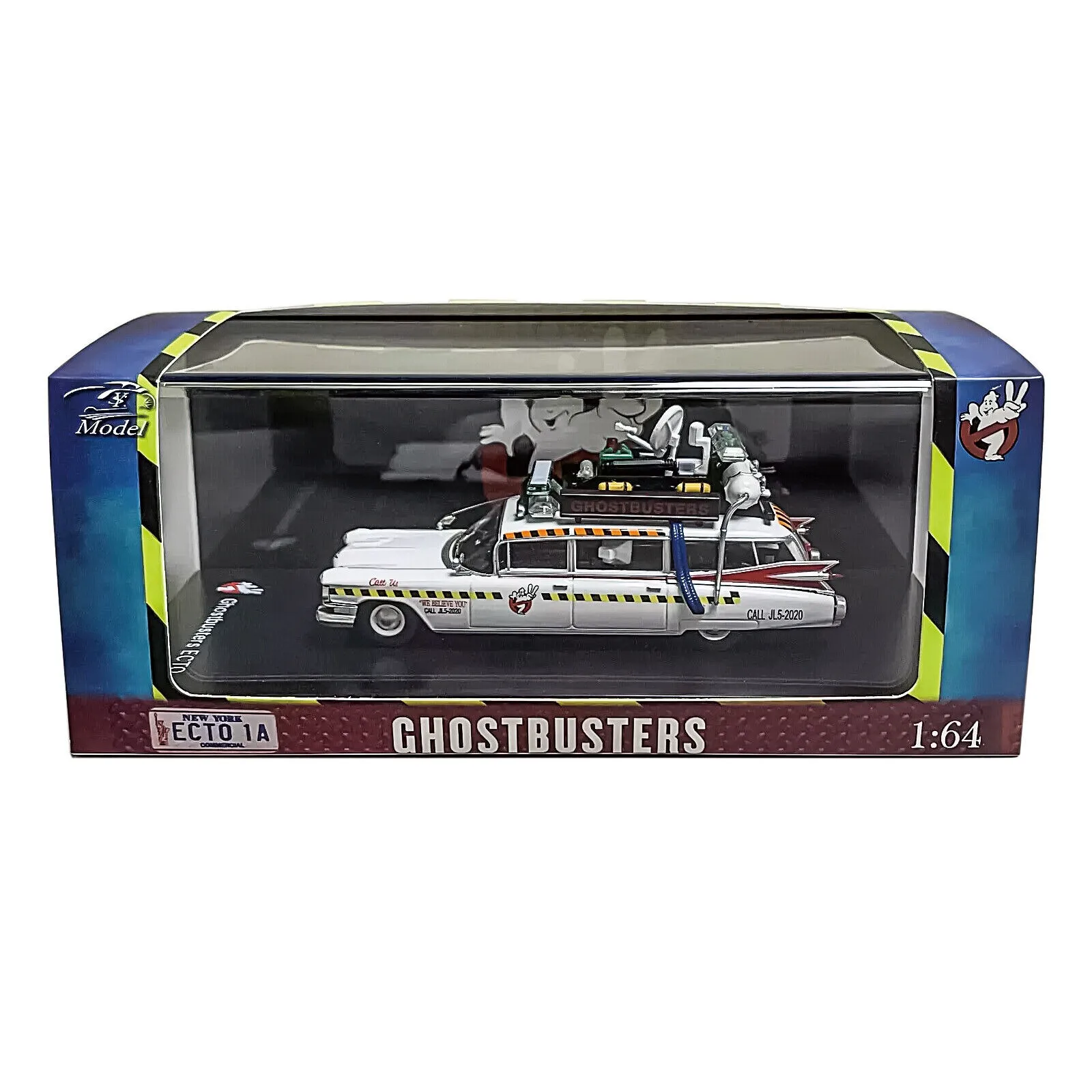 YS 1/64 Cadillac Ghostbusters ECTO-1A Diecast Model Car Miniature Collection
YS 1/64 Cadillac Ghostbusters ECTO-1A Diecast Model Car Miniature Collection