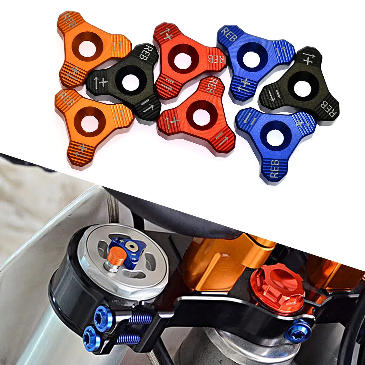 Motorbike CNC WP 48MM Front Fork Knob Adjuster For KTM EXC SX XC XC-W XC-W i EXC-R SMC For Beta RR RS RR-S 2013-2018
Motorbike CNC WP 48MM Front Fork Knob Adjuster For KTM EXC SX XC XC-W XC-W i EXC-R SMC For Beta RR RS RR-S 2013-2018