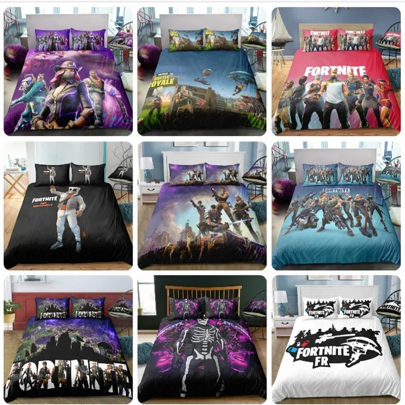 Fortnite Bedding Suit Quilt Cover 3D Printed Bedroom Bed Cover Bedclothes 2/3pcs Set Super Soft Fade Resistant Microfiber
Fortnite Bedding Suit Quilt Cover 3D Printed Bedroom Bed Cover Bedclothes 2/3pcs Set Super Soft Fade Resistant Microfiber