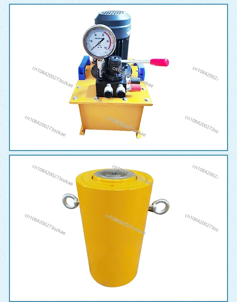 Separate, Ultra-high Pressure, Manual Electro-hydraulic Jack, High Pressure Cylinder 10-1000 Tons
Separate, Ultra-high Pressure, Manual Electro-hydraulic Jack, High Pressure Cylinder 10-1000 Tons