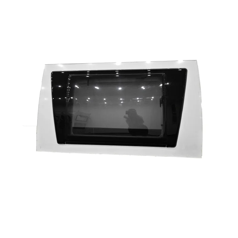 Factory Motorhome Curved Window with Transparent Gray Cover Flynet for Camping Car
Factory Motorhome Curved Window with Transparent Gray Cover Flynet for Camping Car