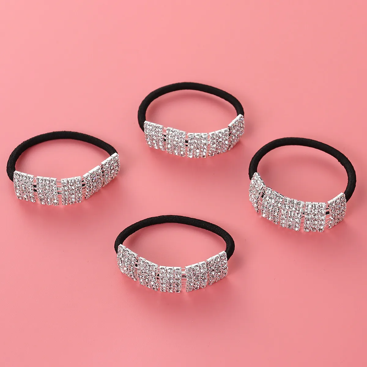 4Pcs Creaseless Stretch Elastic Hair Ties for Girls Rhinestone Ponytail Holders No Pull No Dent Hair Bands Shiny Girlish
4Pcs Creaseless Stretch Elastic Hair Ties for Girls Rhinestone Ponytail Holders No Pull No Dent Hair Bands Shiny Girlish