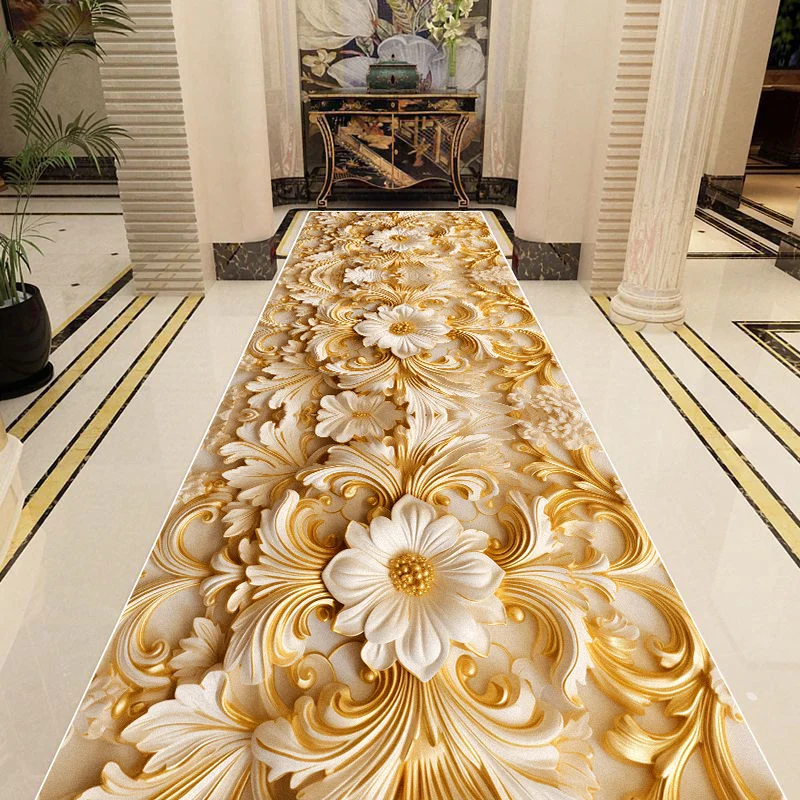 Modern 3D Decoration Corridor Carpet Luxury Flower Long Hallway Carpets Home Hall Aisle Runner Rug Room Decor Bedside Floor Mat
Modern 3D Decoration Corridor Carpet Luxury Flower Long Hallway Carpets Home Hall Aisle Runner Rug Room Decor Bedside Floor Mat