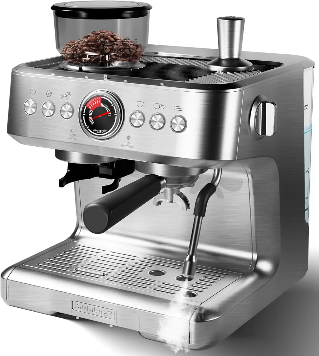 20 Bar Espresso Machine with Grinder & Milk Frother, Coffee Machine with 96Oz Removable Water Tank, Professional Espresso Maker
20 Bar Espresso Machine with Grinder & Milk Frother, Coffee Machine with 96Oz Removable Water Tank, Professional Espresso Maker