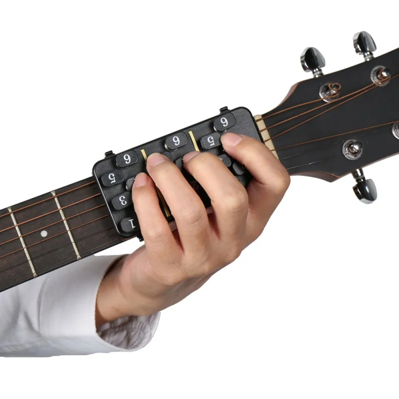 Guitar Chord Helper One-Key Presser Folk Guitar Finger Trainer for Acoustic Guitar New
Guitar Chord Helper One-Key Presser Folk Guitar Finger Trainer for Acoustic Guitar New
