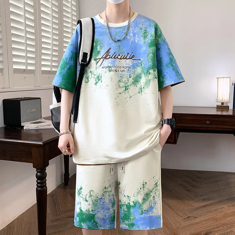 2025 Summer Men Sets Streetwear Print t-Shirts +Shorts 2 Pieces Suits Breathable Loose Casual Man Sportswear Set
2025 Summer Men Sets Streetwear Print t-Shirts +Shorts 2 Pieces Suits Breathable Loose Casual Man Sportswear Set