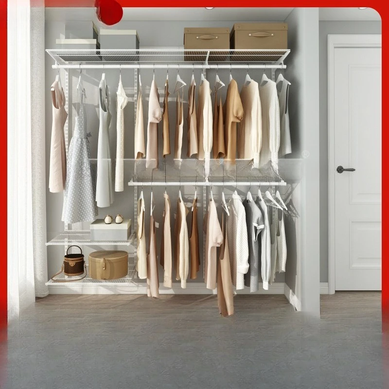 Storage room Wardrobe Metal hanger Cloakroom Storage Assembly Wall-mounted walk-in closet
Storage room Wardrobe Metal hanger Cloakroom Storage Assembly Wall-mounted walk-in closet
