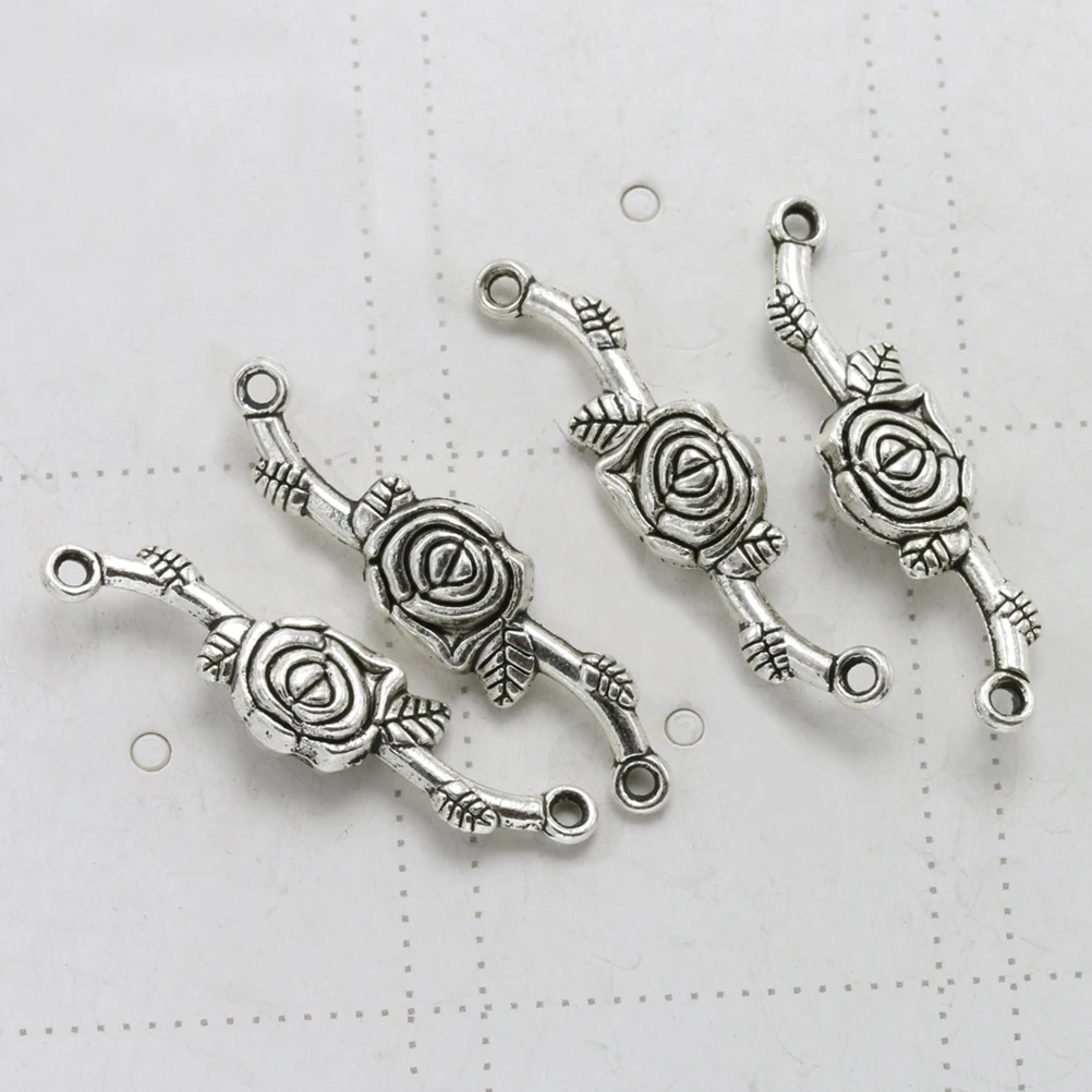 20pcs Rose Pendant Accessories Alloy Charm DIY Charms Silver Jewelry Making Pendants Necklace Bracelet Earrings
20pcs Rose Pendant Accessories Alloy Charm DIY Charms Silver Jewelry Making Pendants Necklace Bracelet Earrings