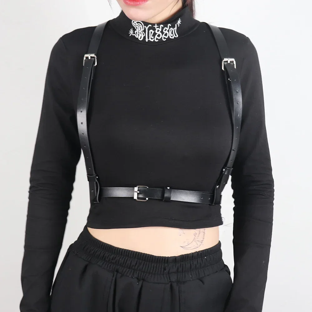 UYEE Underbust Corset Top with Strap Punk Harness Belt PU Leather Chest Cage Bra Rave Outfit Suspender Women Rock Accessories
UYEE Underbust Corset Top with Strap Punk Harness Belt PU Leather Chest Cage Bra Rave Outfit Suspender Women Rock Accessories