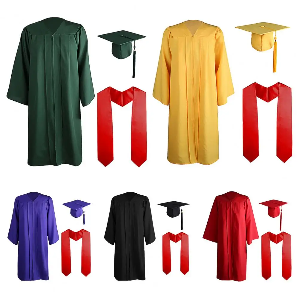 2024 Adult Graduation Gown + Cap Set Zip Closure University Academic Graduation Gown Robe Mortarboard Cap Graduation Gown Robe
2024 Adult Graduation Gown + Cap Set Zip Closure University Academic Graduation Gown Robe Mortarboard Cap Graduation Gown Robe
