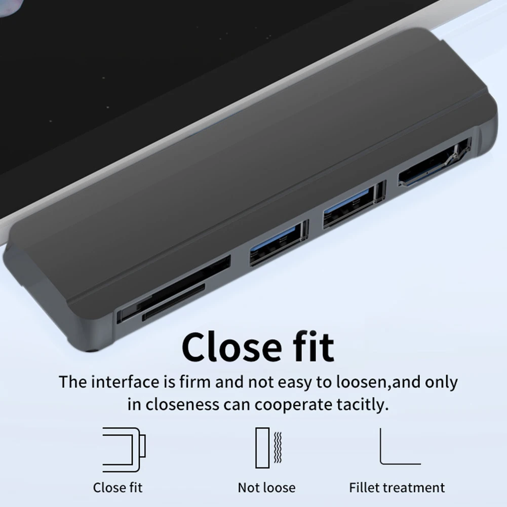 Док-станция для Surface Pro 6, Pro 5, Pro 4 с поддержкой 4K HDMI, USB 3.0 и слотом для карт TF
Док-станция для Surface Pro 6, Pro 5, Pro 4 с поддержкой 4K HDMI, USB 3.0 и слотом для карт TF