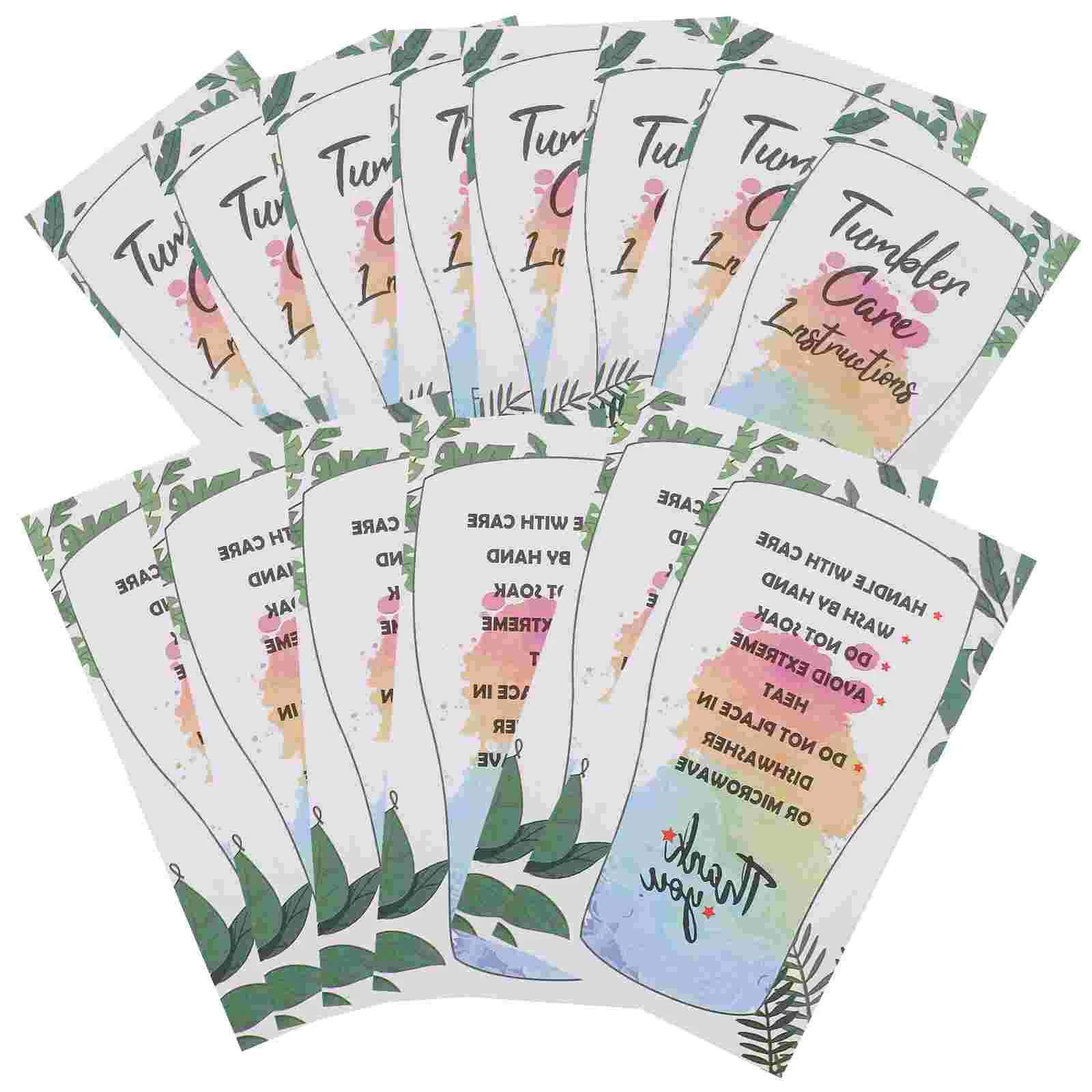 100 Sheets Glass Care Card Cup Instructions Cards Mug Small Guide Tumbler Caring Tags Package Insert for Paper Cleaning
100 Sheets Glass Care Card Cup Instructions Cards Mug Small Guide Tumbler Caring Tags Package Insert for Paper Cleaning
