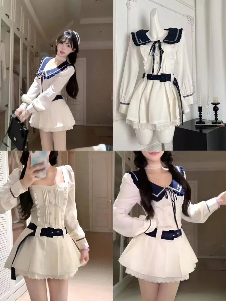 Корейская мода Y2k Coquette, комплект с шортами, однотонное милое тонкое платье Gyaru, платье принцессы в консервативном стиле, женское шикарное платье
Корейская мода Y2k Coquette, комплект с шортами, однотонное милое тонкое платье Gyaru, платье принцессы в консервативном стиле, женское шикарное платье