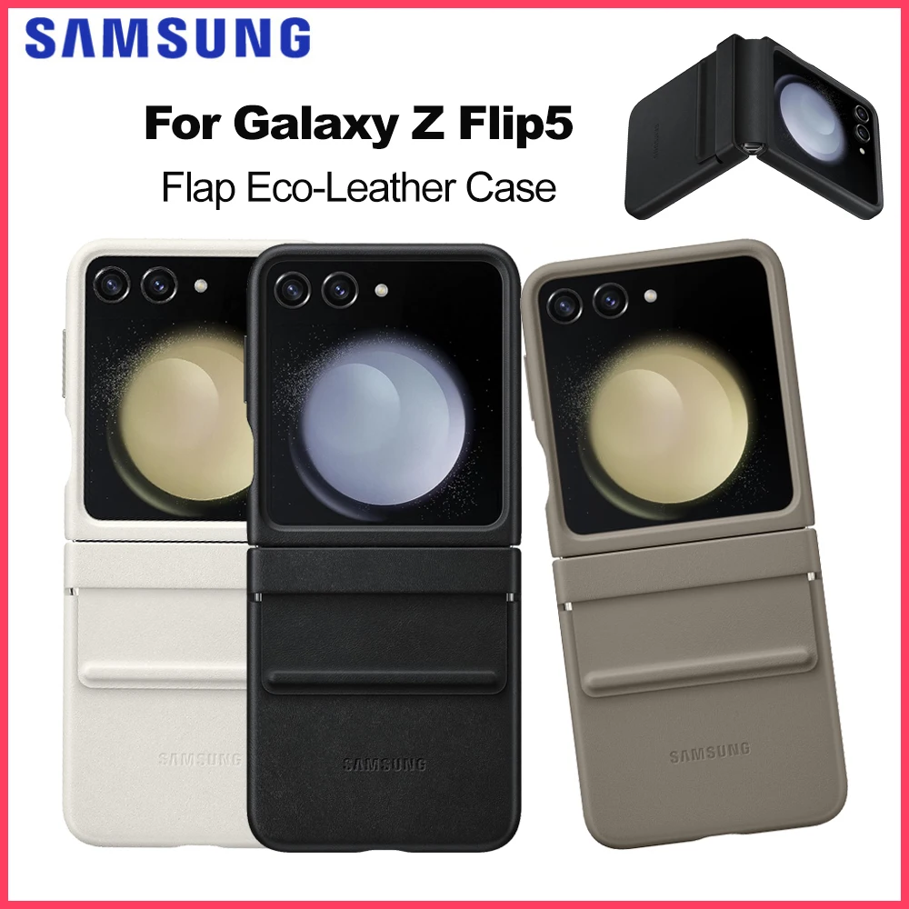 Оригинальный кожаный чехол с клапаном Samsung Galaxy Z Flip5 EF-VF731 для Galaxy Z Flip 5, эко-кожаный чехол с клапаном 
Оригинальный кожаный чехол с клапаном Samsung Galaxy Z Flip5 EF-VF731 для Galaxy Z Flip 5, эко-кожаный чехол с клапаном