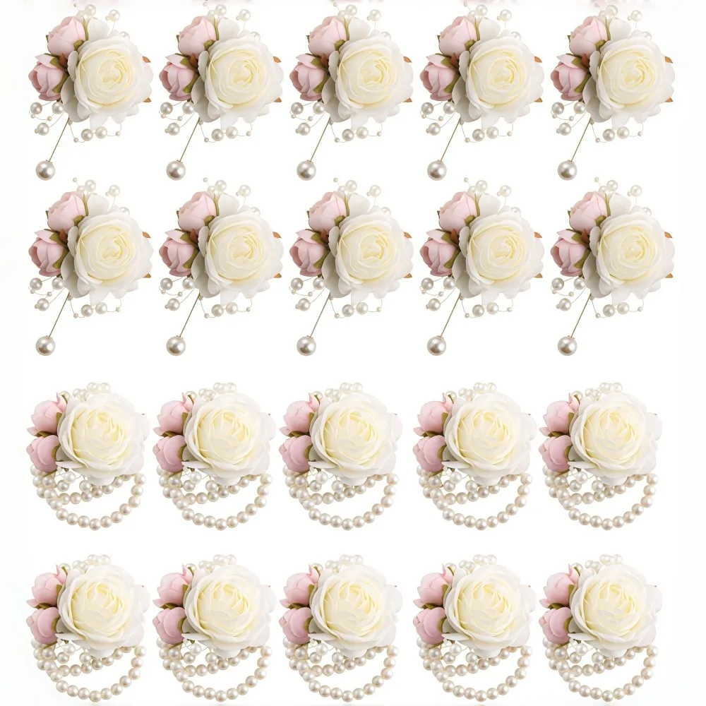 4-8Pcs Bride and Bridesmaid Wrist Flower Corsage Simulated Rose Wedding Bridal Shower Valentine's Day Anniversary Party Supplies
4-8Pcs Bride and Bridesmaid Wrist Flower Corsage Simulated Rose Wedding Bridal Shower Valentine's Day Anniversary Party Supplies