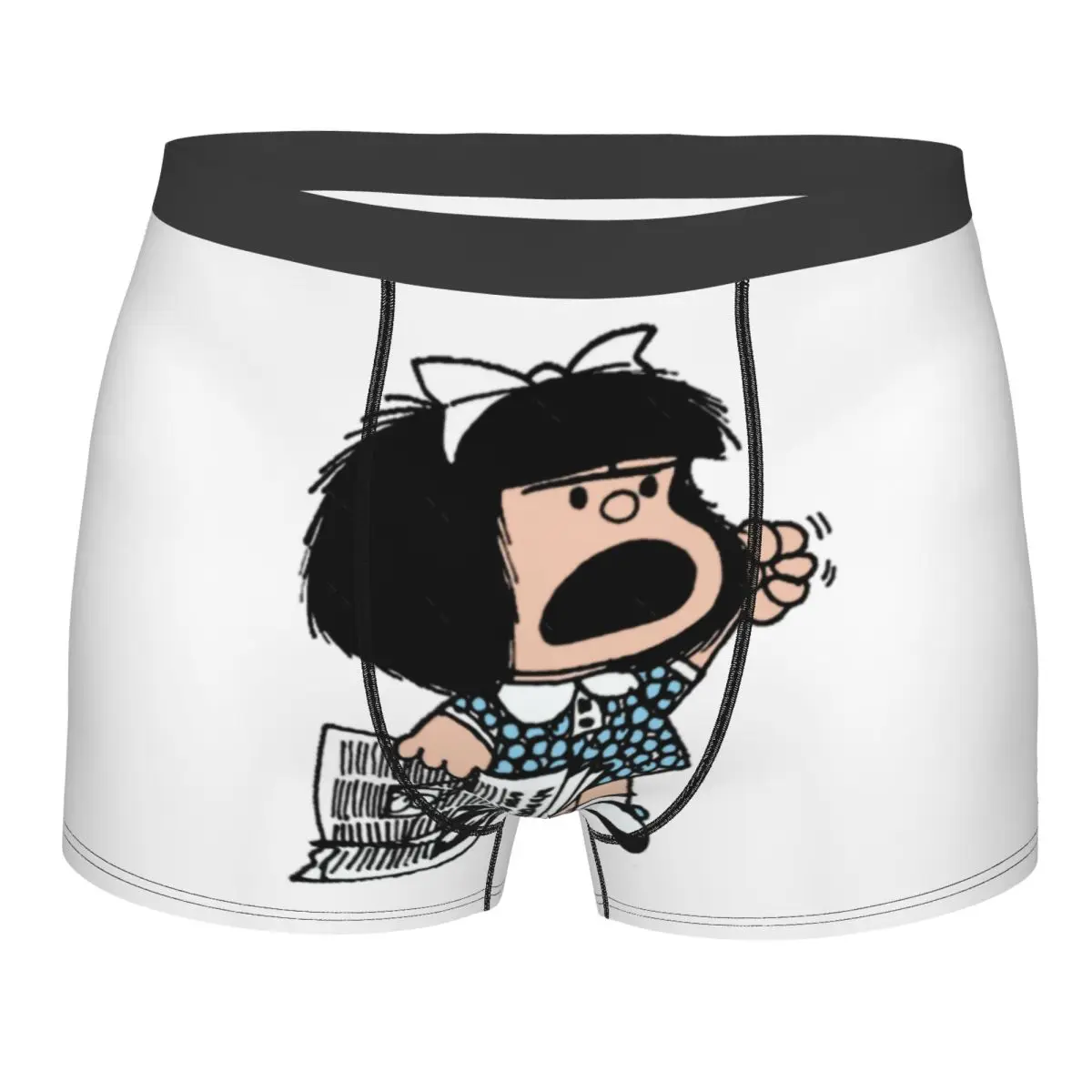 Male Fashion Mafalda Argentine Cartoon Quino Comic Underwear Boxer Briefs Men Stretch Shorts Underpants
Male Fashion Mafalda Argentine Cartoon Quino Comic Underwear Boxer Briefs Men Stretch Shorts Underpants