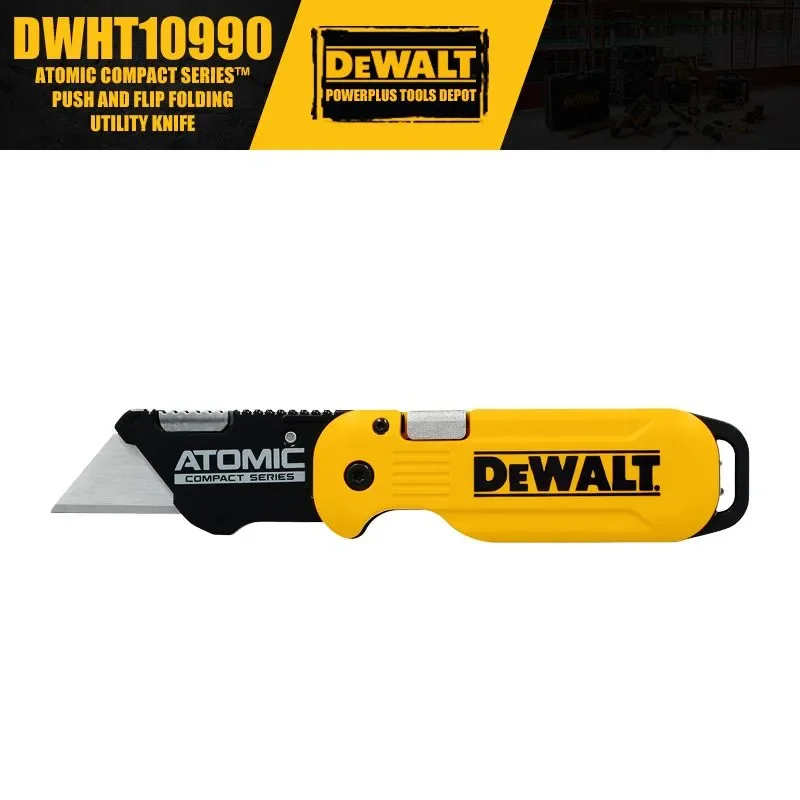 DEWALT DWHT10990 Knife ATOMIC Compact Slide Click Folding Utility Knife Hand Tools DIY Practical Art Knife
DEWALT DWHT10990 Knife ATOMIC Compact Slide Click Folding Utility Knife Hand Tools DIY Practical Art Knife