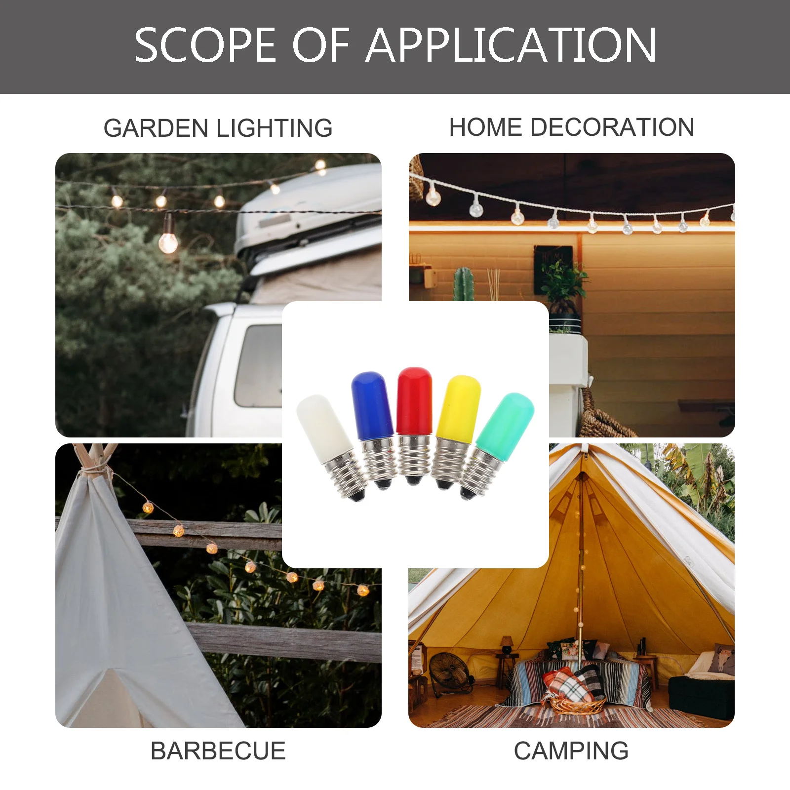 5Pcs E14 LED Bulbs Colorful Replacement Lights for Bedroom Outdoor Garden Barbecue Reading Ambient Lighting Colorful Bulbs
5Pcs E14 LED Bulbs Colorful Replacement Lights for Bedroom Outdoor Garden Barbecue Reading Ambient Lighting Colorful Bulbs