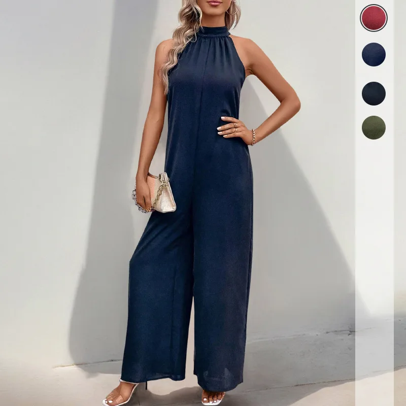 2025 elegant Women'S Solid Color Fashionable Round Neck Strap Hanging Neck Straight Tube Jumpsuit Official Store
2025 elegant Women'S Solid Color Fashionable Round Neck Strap Hanging Neck Straight Tube Jumpsuit Official Store