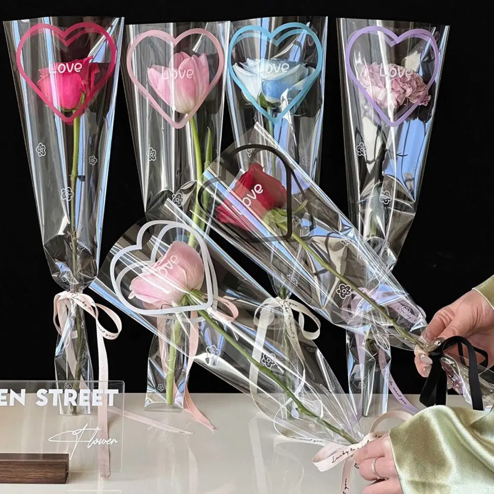 50pcs Transparent Single Bouquet Wrapping Bag Waterproof Plastic Flowers Packaging Bags Romantic Festival
50pcs Transparent Single Bouquet Wrapping Bag Waterproof Plastic Flowers Packaging Bags Romantic Festival