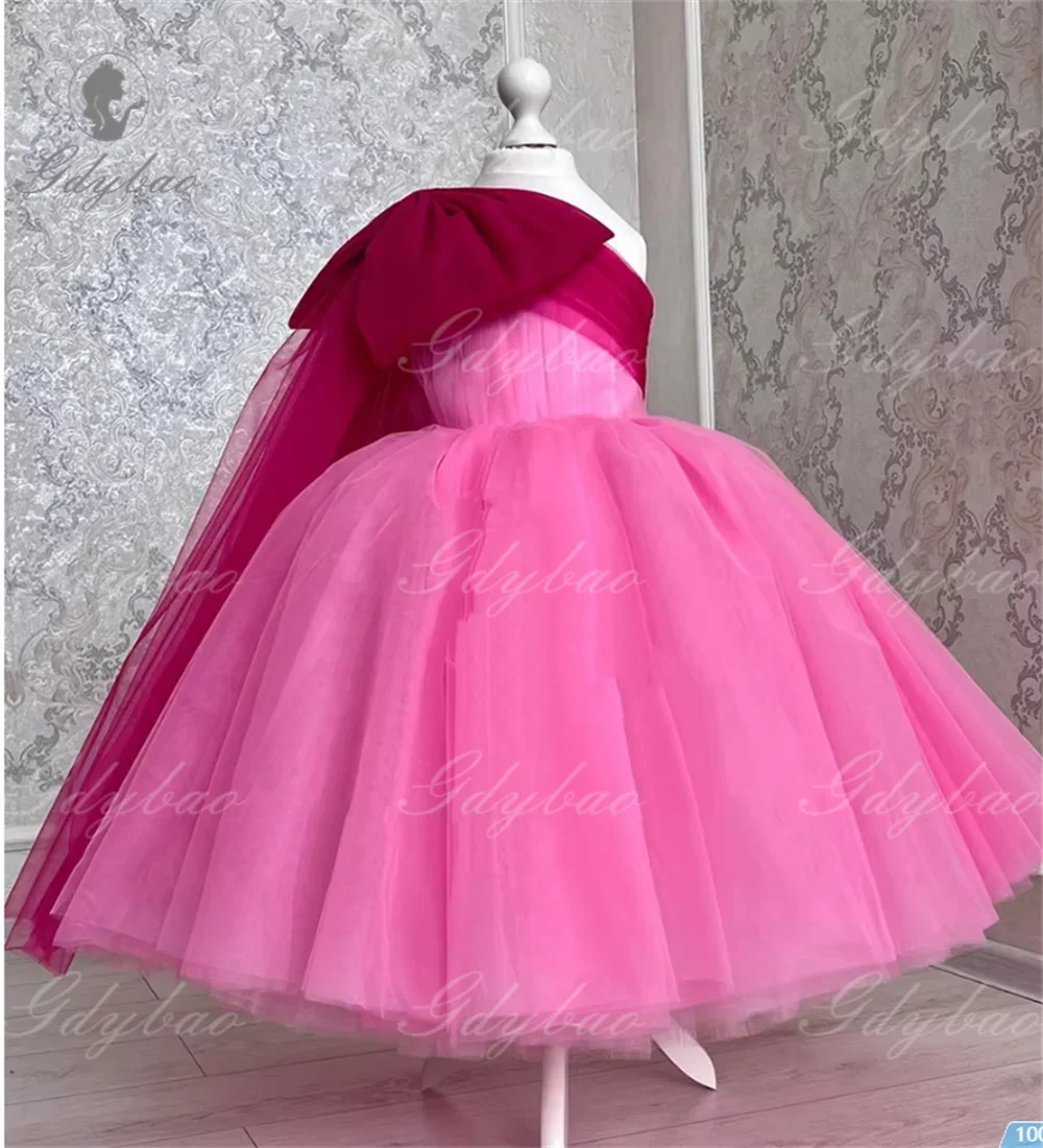 Customized One Shoulder Pink Flower Girls Dresses for Wedding Tulle Kids New Wedding First Communion Customize Evening Gown
Customized One Shoulder Pink Flower Girls Dresses for Wedding Tulle Kids New Wedding First Communion Customize Evening Gown