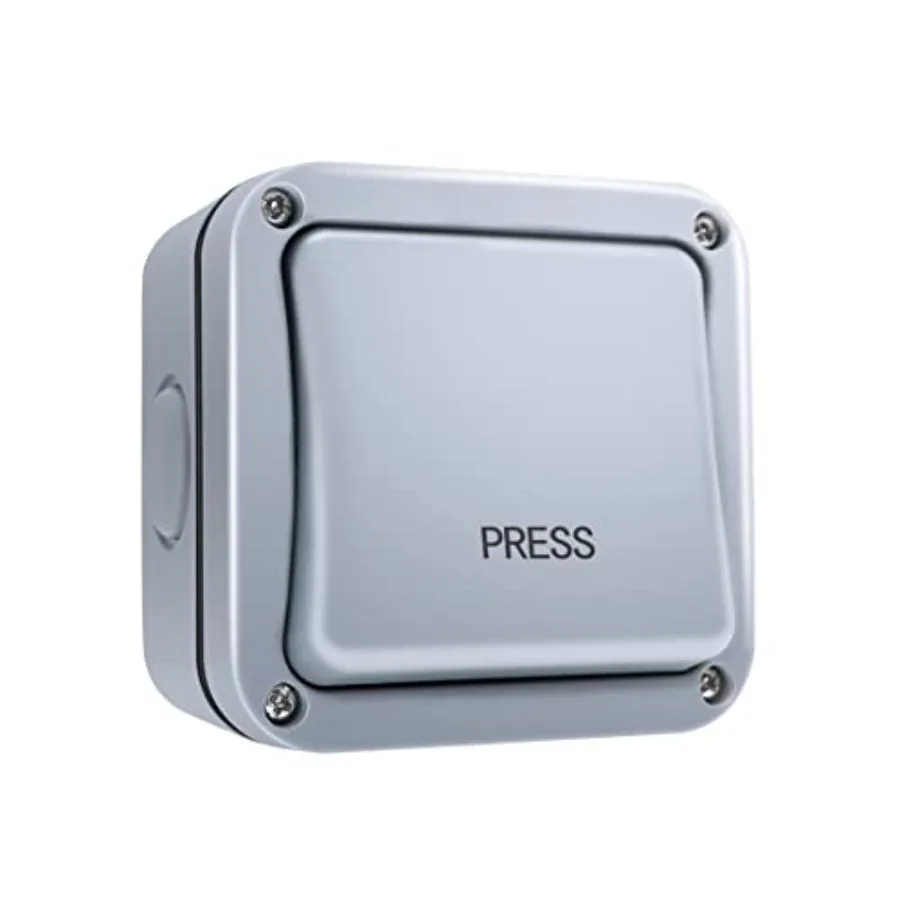 TC148 Waterproof Wall Push Button Surface Mounted Wired Release Switch for Automatic Gate Opener, Door Access Control System an
TC148 Waterproof Wall Push Button Surface Mounted Wired Release Switch for Automatic Gate Opener, Door Access Control System an