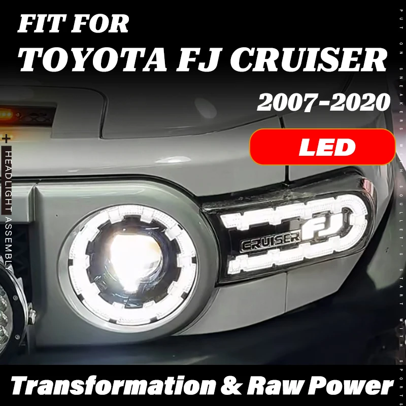 Для Toyota FJ Cruiser 2007-2020: Светодиодные фары с проектором, двойным лучом, эффектом «глаза ангела» и последовательной динамической анимацией для оверлендинга
Для Toyota FJ Cruiser 2007-2020: Светодиодные фары с проектором, двойным лучом, эффектом «глаза ангела» и последовательной динамической анимацией для оверлендинга