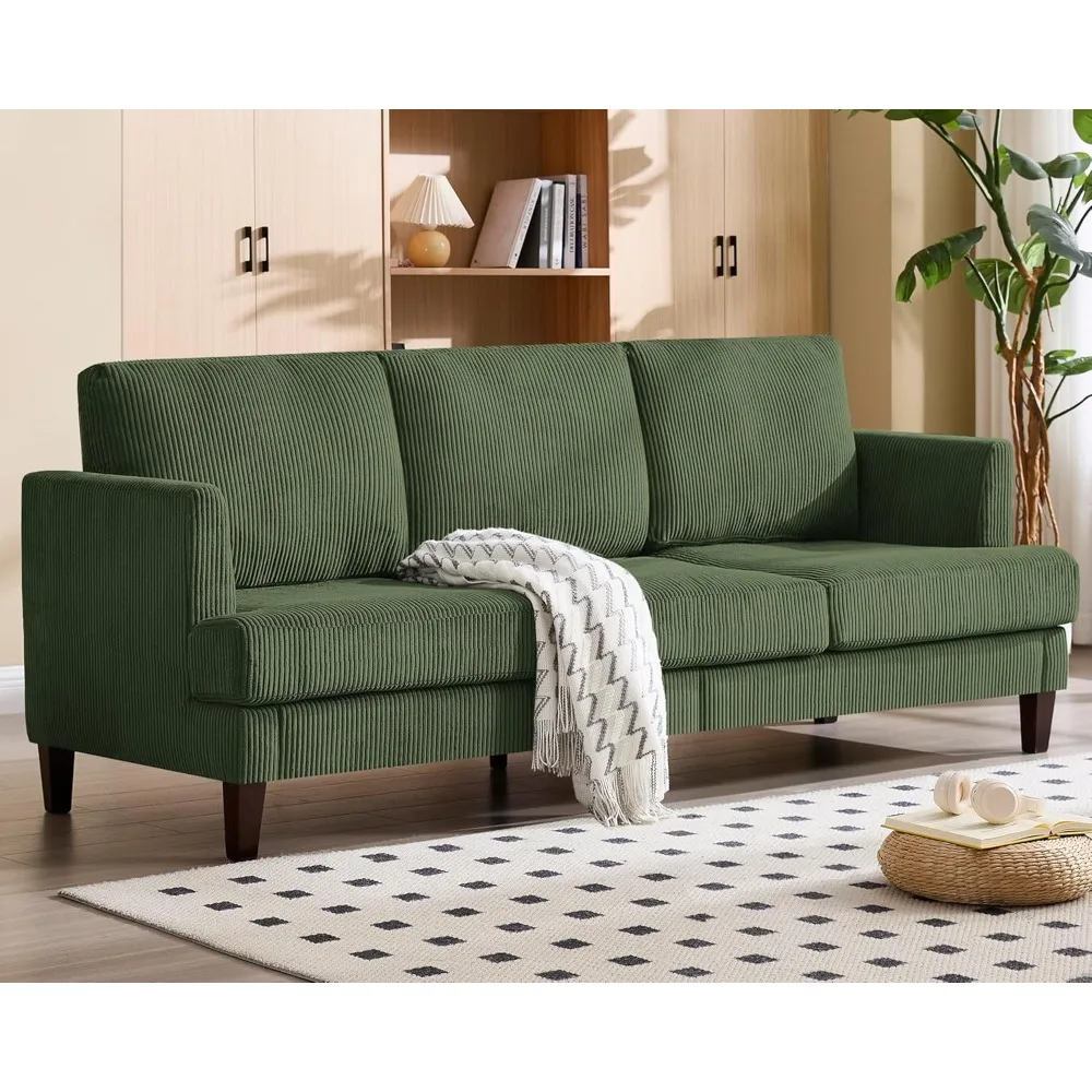 89" Deep Seat Sofa, 3-Seater Sofa with Comfy Cushion, Mid Century Modern Couches for Living Room, Upholstered Comfy Corduroy Sof
89" Deep Seat Sofa, 3-Seater Sofa with Comfy Cushion, Mid Century Modern Couches for Living Room, Upholstered Comfy Corduroy Sof