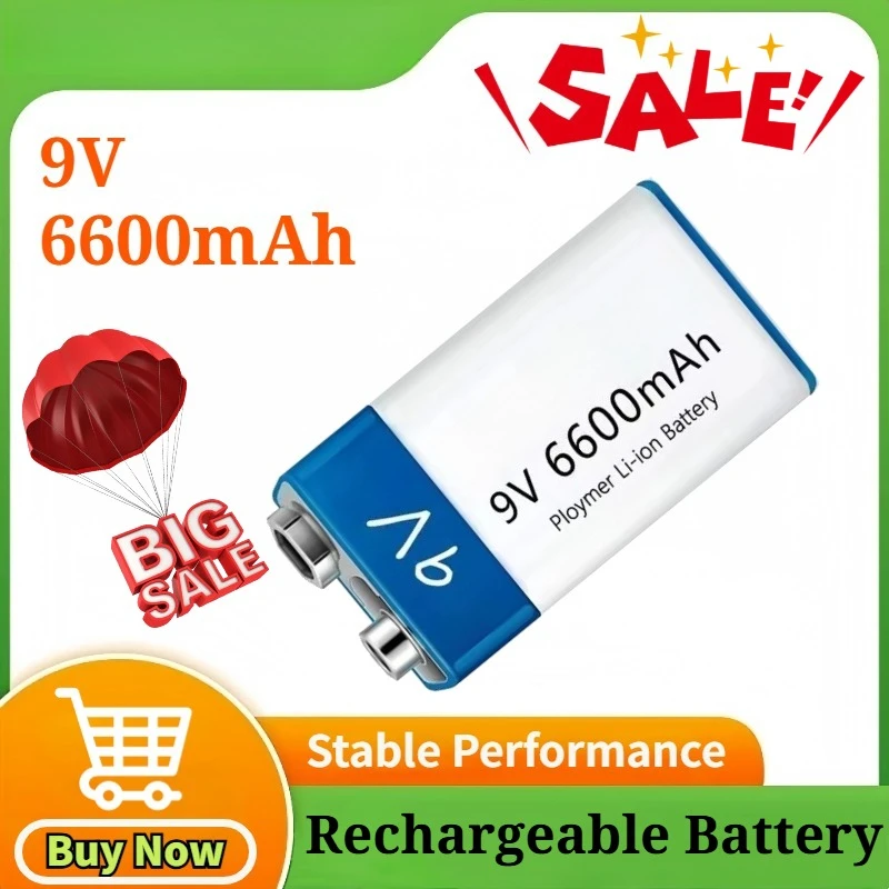 2-5PCS 9V 6600mAh Li-ion Rechargeable Battery with Type-C Interface for Toy Remote Control KTV Multimeter Microphone Battery
2-5PCS 9V 6600mAh Li-ion Rechargeable Battery with Type-C Interface for Toy Remote Control KTV Multimeter Microphone Battery
