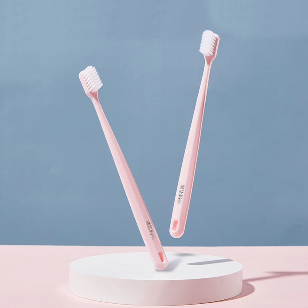 2Pcs Pregnant Women Toothbrush Soft Bristles Pink Oral Care Removes Plaques Improves Breath Firm Grip Practical Design
2Pcs Pregnant Women Toothbrush Soft Bristles Pink Oral Care Removes Plaques Improves Breath Firm Grip Practical Design
