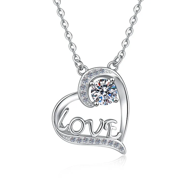 ZFSILVER Trendy Fashion Fresh 925 Silver Color D White Moissanite Love Heart Necklace For Charms Women Party Jewelry Gift HK0124
ZFSILVER Trendy Fashion Fresh 925 Silver Color D White Moissanite Love Heart Necklace For Charms Women Party Jewelry Gift HK0124