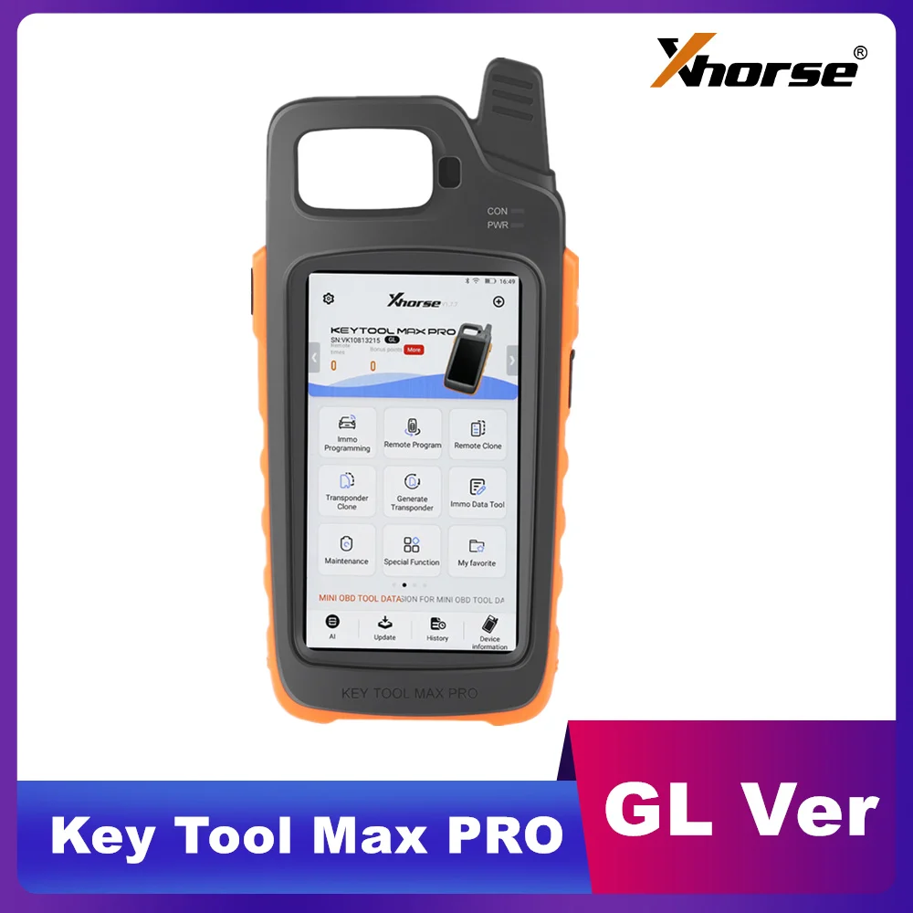 2025 Xhorse VVDI Key Tool Max Pro With MINI OBD Tool Function Support CAN FD/ Voltage and Leakage Current
2025 Xhorse VVDI Key Tool Max Pro With MINI OBD Tool Function Support CAN FD/ Voltage and Leakage Current