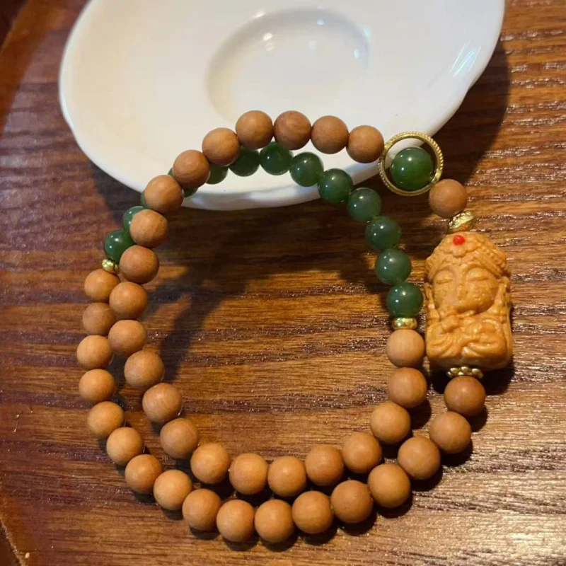 Old Mountain Sandalwood Zakiram Jasper Double Circle Bracelet Fashion Jewelry
Old Mountain Sandalwood Zakiram Jasper Double Circle Bracelet Fashion Jewelry