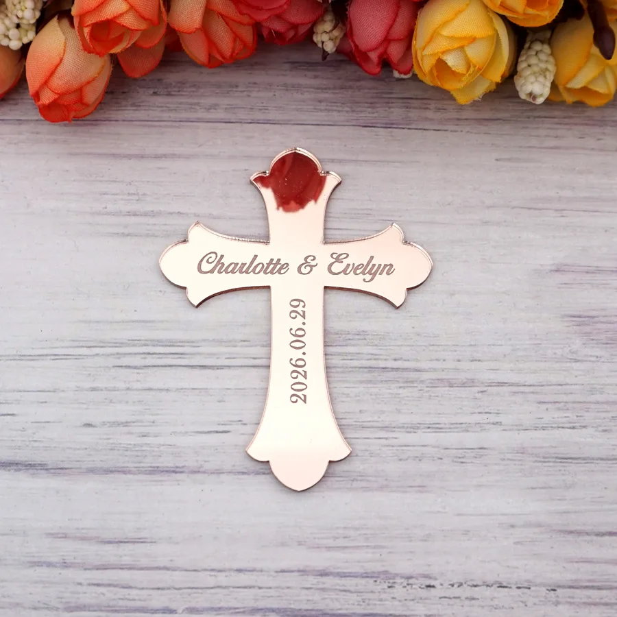 8cm Height Custom Name Acrylic Mirrored Cross Christening & Baptism Wedding Party Table Decoration Guest Favors Gifts
8cm Height Custom Name Acrylic Mirrored Cross Christening & Baptism Wedding Party Table Decoration Guest Favors Gifts