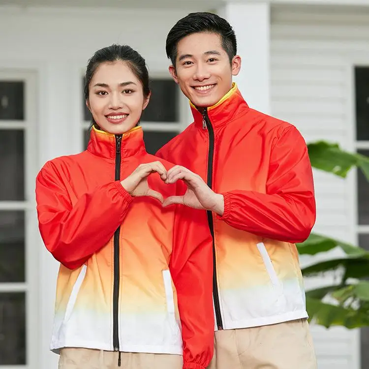 Gradient Color Windbreaker Jacket Work Uniform Corporate Culture Shirt Sports Fitness Windproof Waterproof Printed Logo Adver...
Gradient Color Windbreaker Jacket Work Uniform Corporate Culture Shirt Sports Fitness Windproof Waterproof Printed Logo Adver...