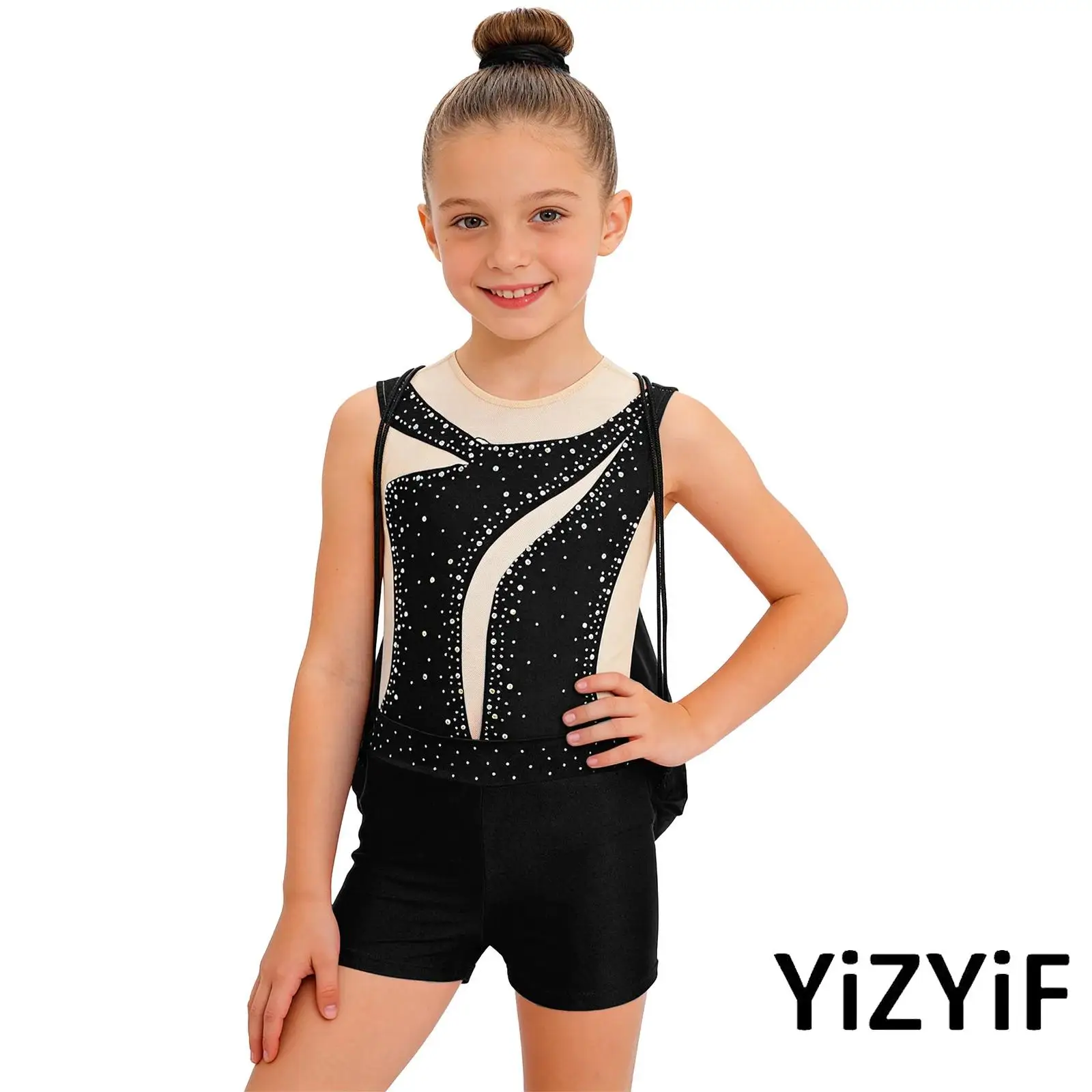 Kids Girls Figure Skating Dance Competition Costume Elegant Artistic Gymnastic Dance Leotard+Shorts+Hairband+Drawstring Backpack
Kids Girls Figure Skating Dance Competition Costume Elegant Artistic Gymnastic Dance Leotard+Shorts+Hairband+Drawstring Backpack