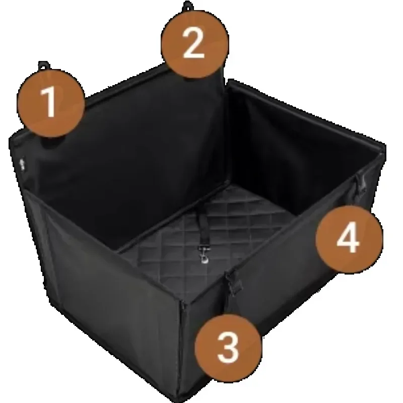 Enhanced waterproof pet car seat with 4 fastening straps for rear car seat 55
Enhanced waterproof pet car seat with 4 fastening straps for rear car seat 55