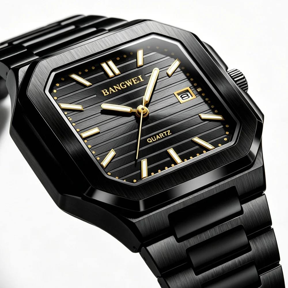 BANGWEI Casual Square Man Wristwatch Waterproof Luminous Date Week Men Clock Stainless Steel Fashion Men's Quartz Watches Reloj
BANGWEI Casual Square Man Wristwatch Waterproof Luminous Date Week Men Clock Stainless Steel Fashion Men's Quartz Watches Reloj