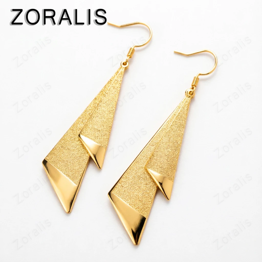 18K Gold Geometric Triangle Drop Earrings for Women Party Birthday Engagement Wedding Fashion Charm Jewelry
18K Gold Geometric Triangle Drop Earrings for Women Party Birthday Engagement Wedding Fashion Charm Jewelry