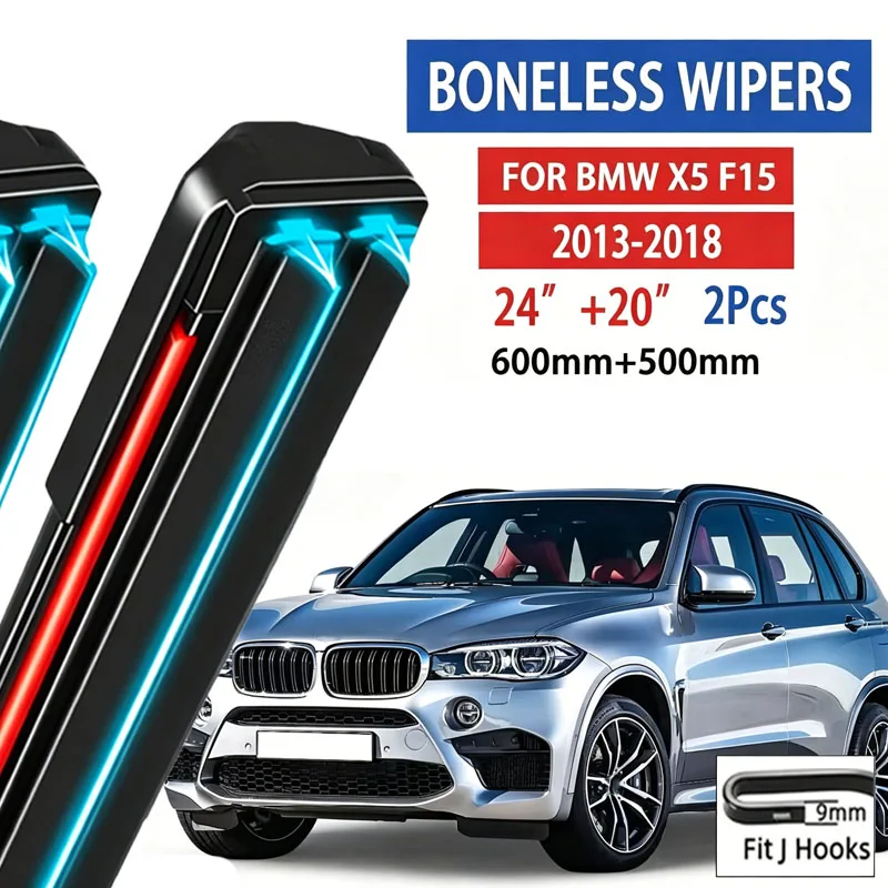 2pcs For BMW X5 F15 2013 2014 2015 2016 2017 2018 Car Front Wiper Soft Rubber Boneless Wiper HD Quiet Automotive Wiper 24"+20"
2pcs For BMW X5 F15 2013 2014 2015 2016 2017 2018 Car Front Wiper Soft Rubber Boneless Wiper HD Quiet Automotive Wiper 24"+20"