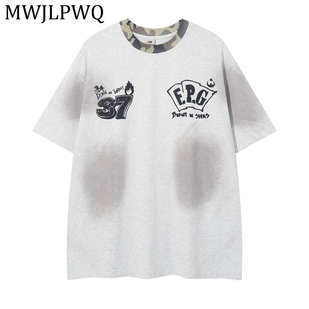 MWJLPWQ Street Spray-Painted Distressed Loose T-Shirt For Men Short-Sleeve Summer Hip-Hop Trendy Ins-Style Patchwork Tops 14339
MWJLPWQ Street Spray-Painted Distressed Loose T-Shirt For Men Short-Sleeve Summer Hip-Hop Trendy Ins-Style Patchwork Tops 14339