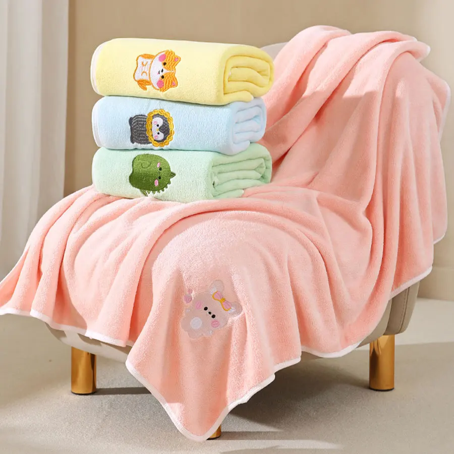 Baby Bath Towel Infant Swaddle Blanket Wrap Kids Cute Animal Embroidered Fleece Blanket Children's Soft Bathrobe Kids Blanket
Baby Bath Towel Infant Swaddle Blanket Wrap Kids Cute Animal Embroidered Fleece Blanket Children's Soft Bathrobe Kids Blanket