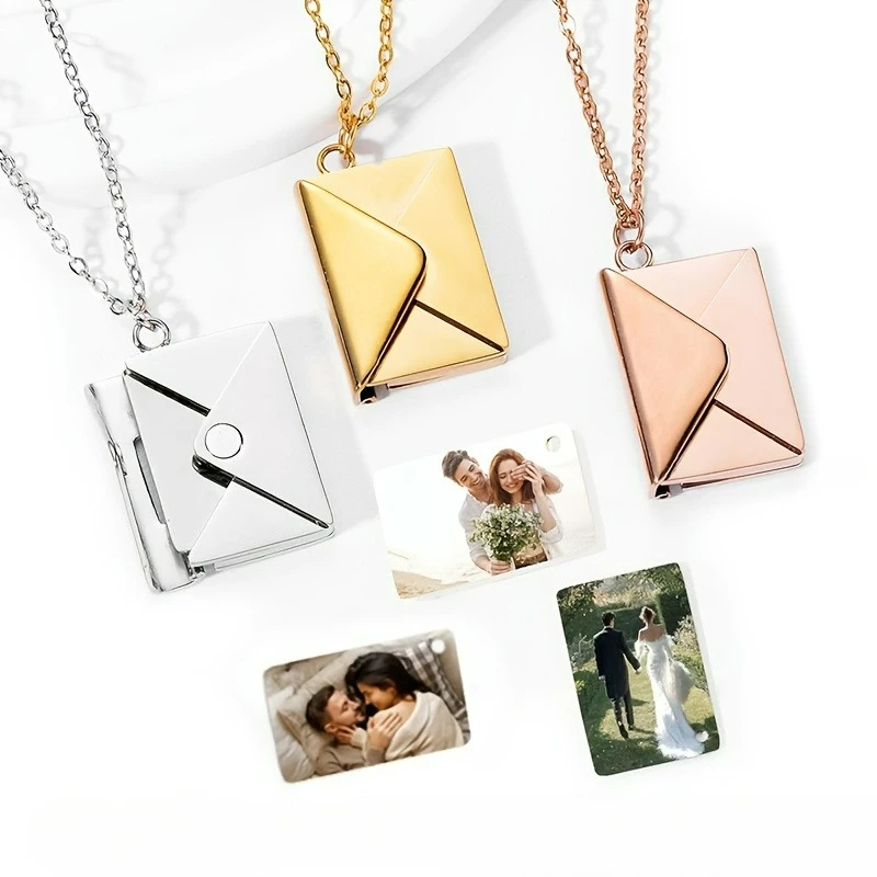 Custom Engraved Photo Necklace - Personalized Stainless Steel Hidden Photo Locket Classic Jewelry Gift for Mom, Wife, Girlfriend
Custom Engraved Photo Necklace - Personalized Stainless Steel Hidden Photo Locket Classic Jewelry Gift for Mom, Wife, Girlfriend
