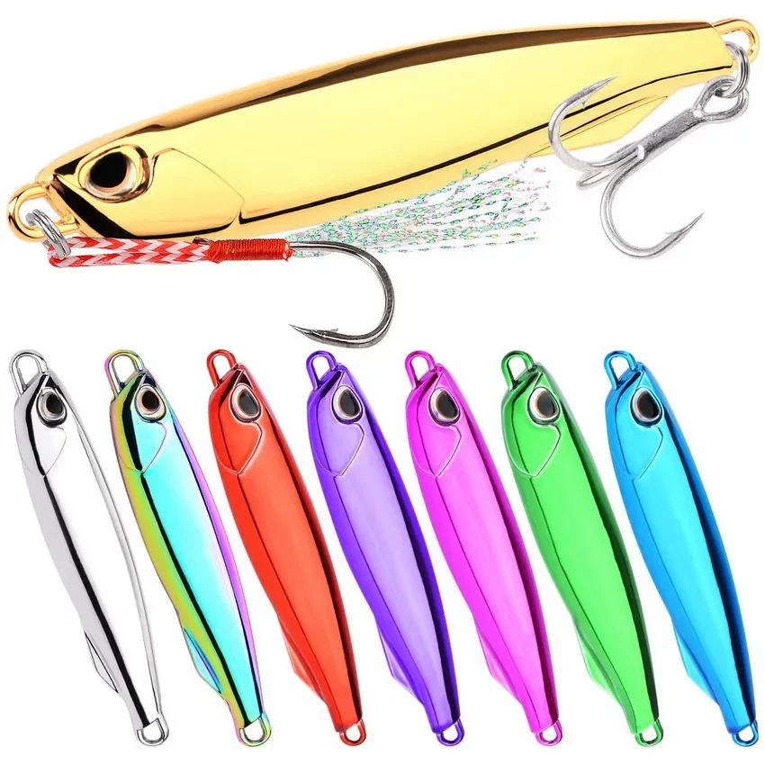 1pc Metal Jig Lure Set for Fishing Artificial Hard Fish Lure, Sinking Casting Jigging Bait Spoon Spinnerbait 7g-80g
1pc Metal Jig Lure Set for Fishing Artificial Hard Fish Lure, Sinking Casting Jigging Bait Spoon Spinnerbait 7g-80g