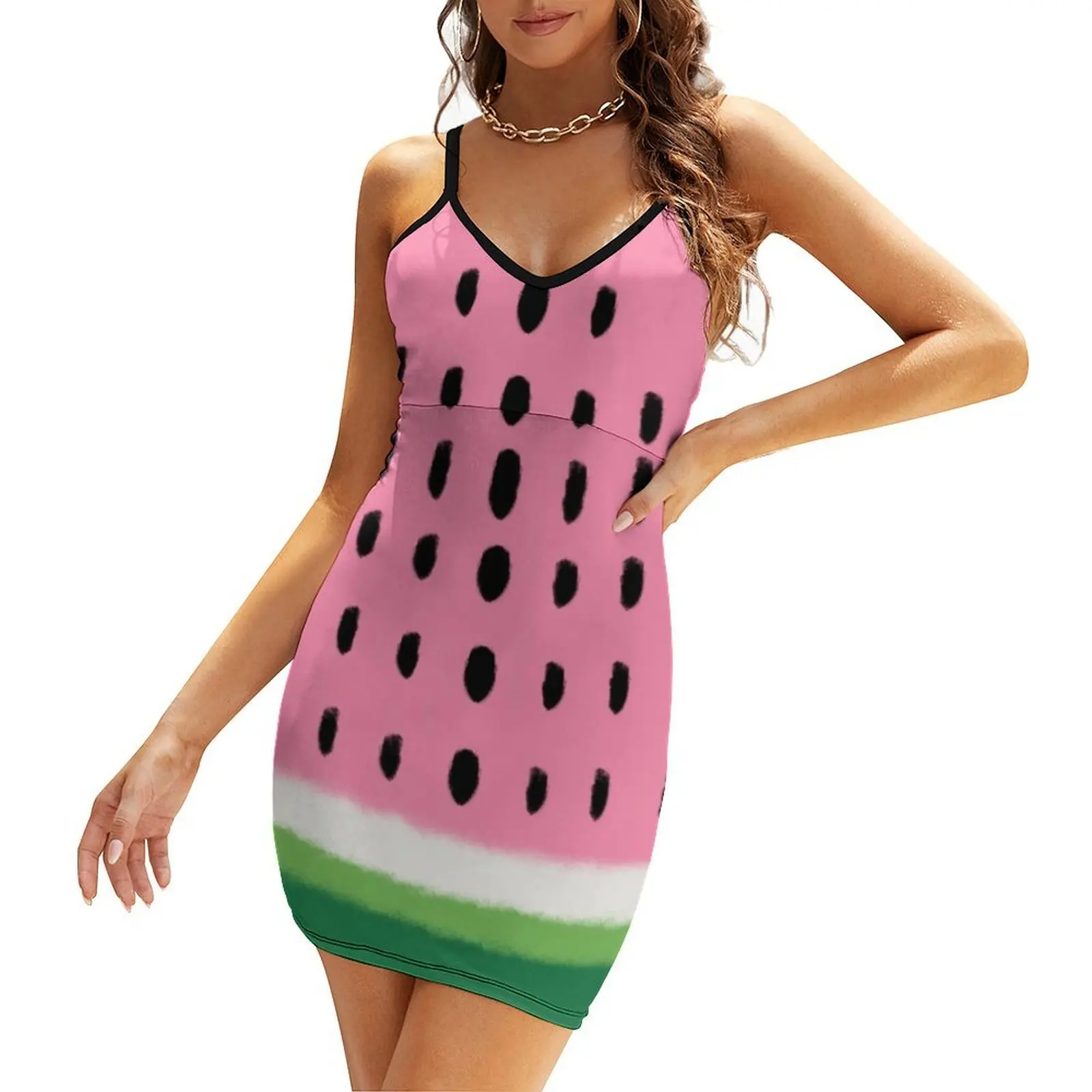 Simply Watermelonly Sling Dress Female clothing luxury woman party dress summer dresses women 2025 
Simply Watermelonly Sling Dress Female clothing luxury woman party dress summer dresses women 2025